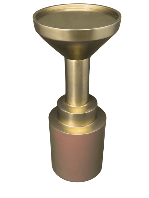 Świecznik dekoracyjny w stylu glamour różowy złoty elegancki nowoczesny