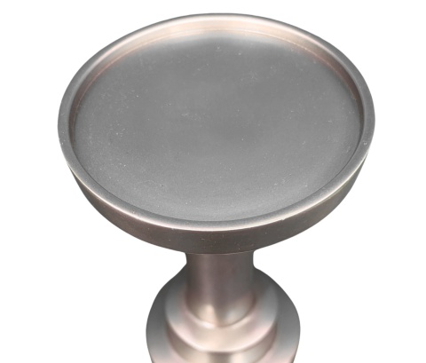 Świecznik dekoracyjny w stylu glamour różowy złoty elegancki nowoczesny