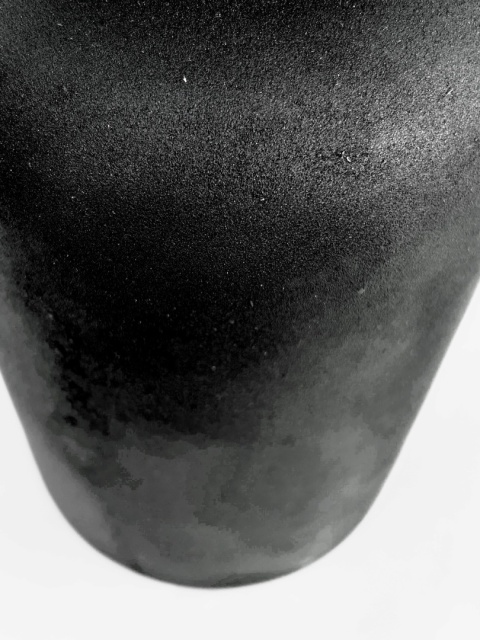 Wazon duży aluminiowy patyna czarny w stylu skandynawskim industrialnym do loftu elegancki minimalizm