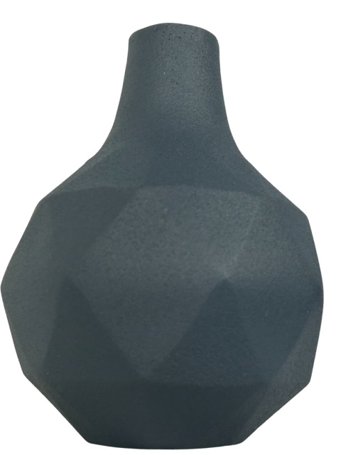 OUTLET Wazonik niebieski metalowy skandynawski styl origami ZUIVER