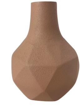 Wazonik różowy metalowy wzór origami skandynawski styl