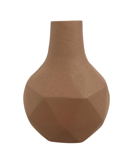 Wazonik różowy metalowy wzór origami skandynawski styl