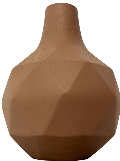 Wazonik różowy metalowy wzór origami skandynawski styl