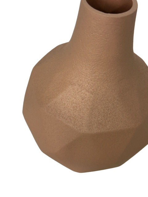 Wazonik różowy metalowy wzór origami skandynawski styl