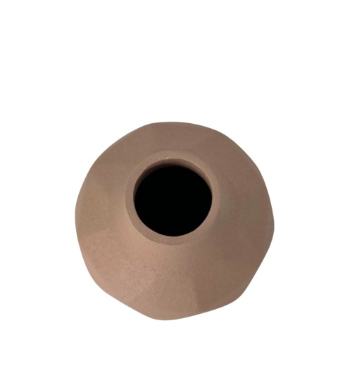 Wazonik różowy metalowy wzór origami skandynawski styl