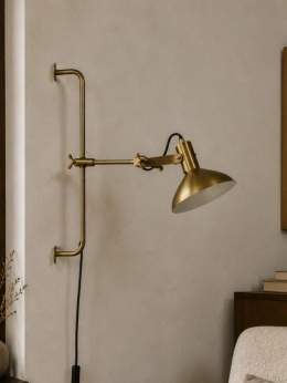 Kinkiet regulowany Karish złoty vintage Dutchbone