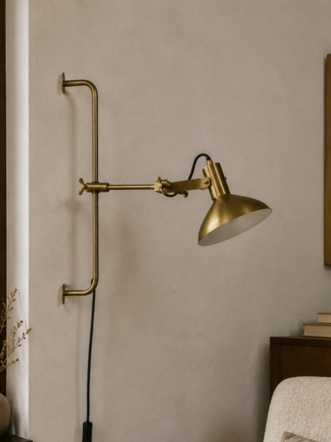 Kinkiet regulowany Karish złoty vintage Dutchbone