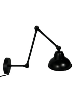 Lampa ścienna XAVI vintage industrial loft czarna White Label Living
