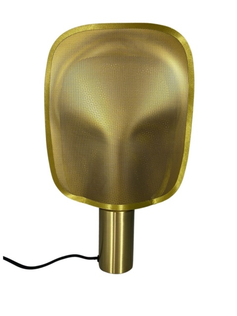 Lampka stołowa Zuiver Mai S Brass – widok z przodu.