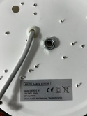 Tył lampy sufitowej White Label Living z elementami montażowymi i tabliczką znamionową