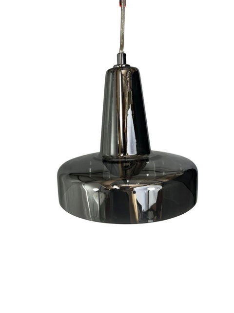Lampa wisząca White Label Living Anshin S Smoke – widok z przodu.
