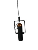 Lampa wisząca MARLON czarna widok z przodu