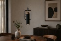 Lampa wisząca Zuiver MARLON czarna w aranżacji nad drewnianym stołem
