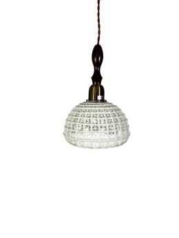 Lampa wisząca Dutchbone Poppy Wide biała – widok frontowy całej lampy