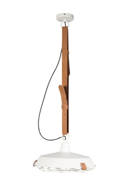 Lampa wisząca na skórzanym pasku DEK 40 antracyt nowoczesna ZUIVER