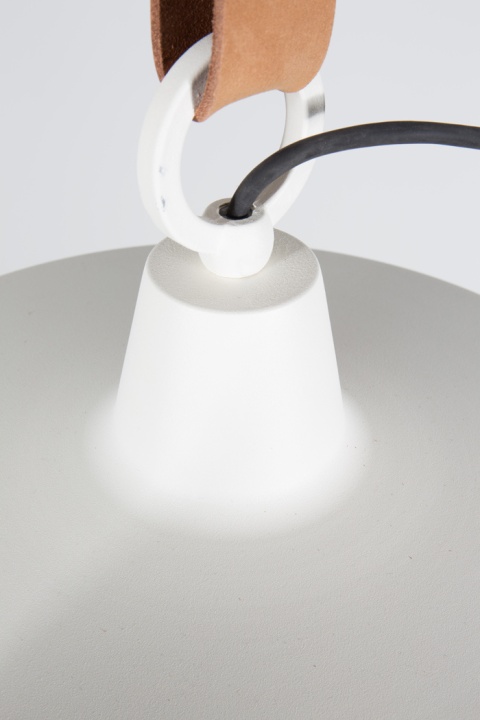 Lampa wisząca na skórzanym pasku DEK 40 antracyt nowoczesna ZUIVER