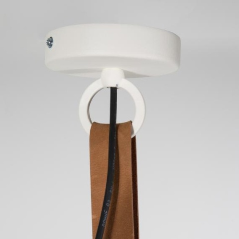 Lampa wisząca na skórzanym pasku DEK 40 antracyt nowoczesna ZUIVER
