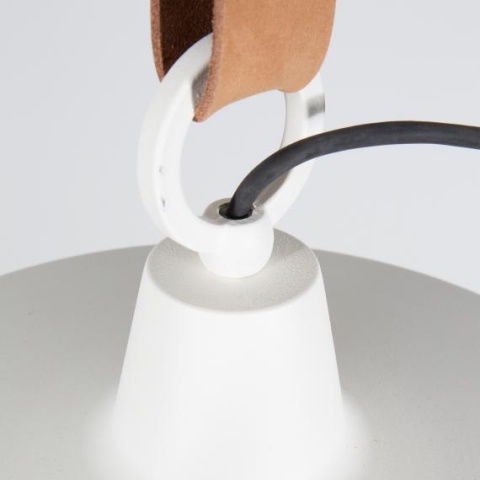 Lampa wisząca na skórzanym pasku DEK 40 antracyt nowoczesna ZUIVER