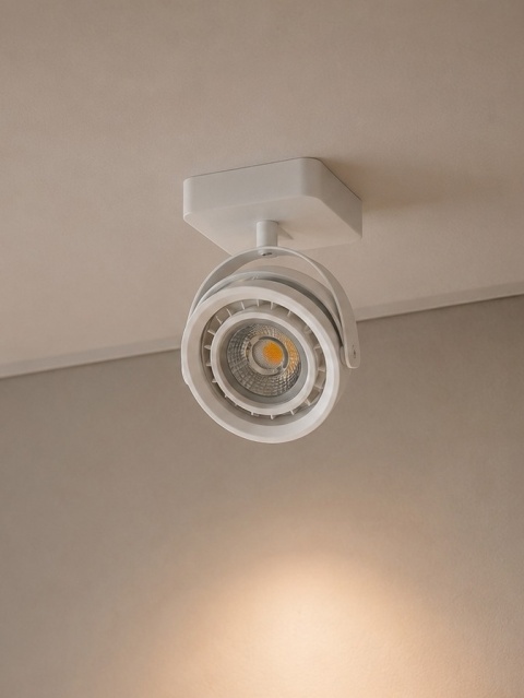Reflektor punktowy Zuiver DICE-1 DTW White – biały regulowany spot LED