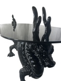 Smok pod szklaną taflą stolika Dragonized Bastard – detal konstrukcji
