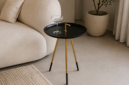 Stolik pomocniczy Rumbi Black White Label Living