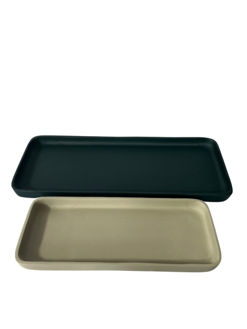 Aluminiowe tacki REBEL w kolorach zielonym i ivory